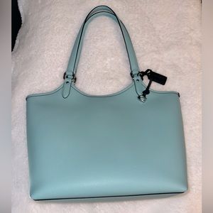 Coach Pebble Leather Day Tote with Removable Pouch